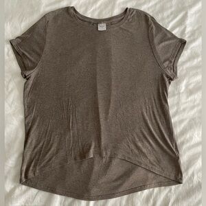 Athleta Taupe Short Sleeve Tee